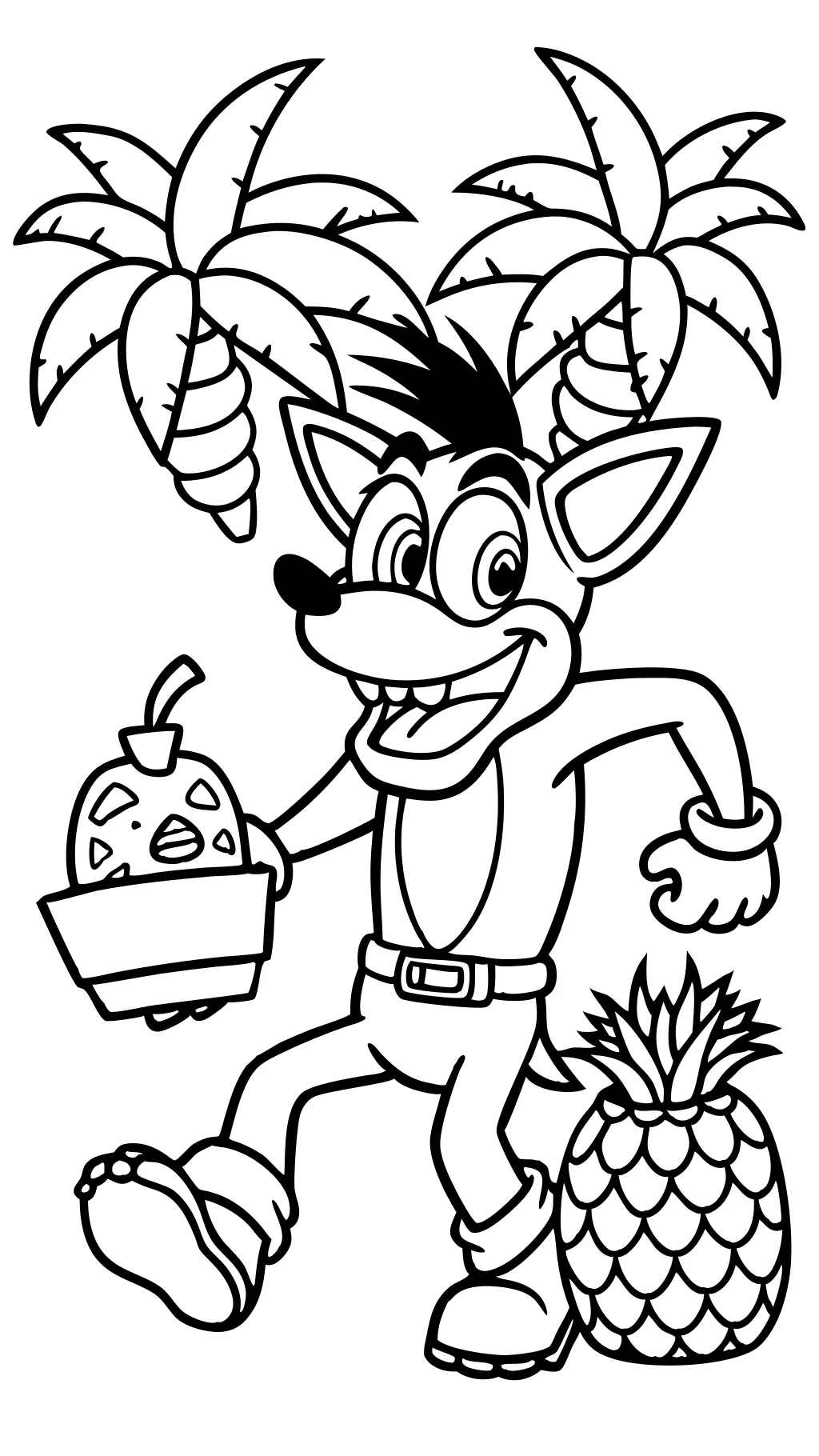 coloriage de bandiotage de crash